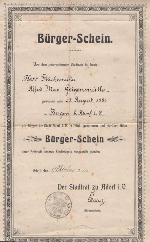 C:\Users\Hörr\Andrea\Adorf\Gewerbeverein\Geigenmüller\1912-10-17 Bürgerschein Alfred Max Geigenmüller img884.jpg