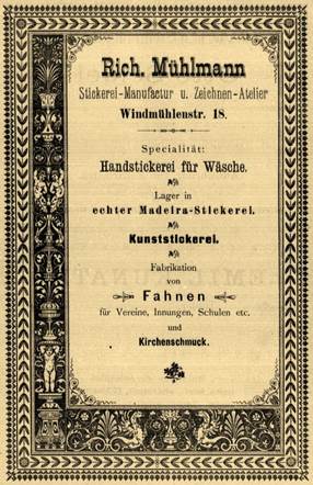 1890-91 Rich. Mühlmann- Anzeige AB PL
